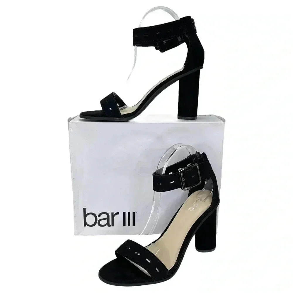 Bar III Breeanne Black Womens Heels Size 10M - Picture 11 of 12